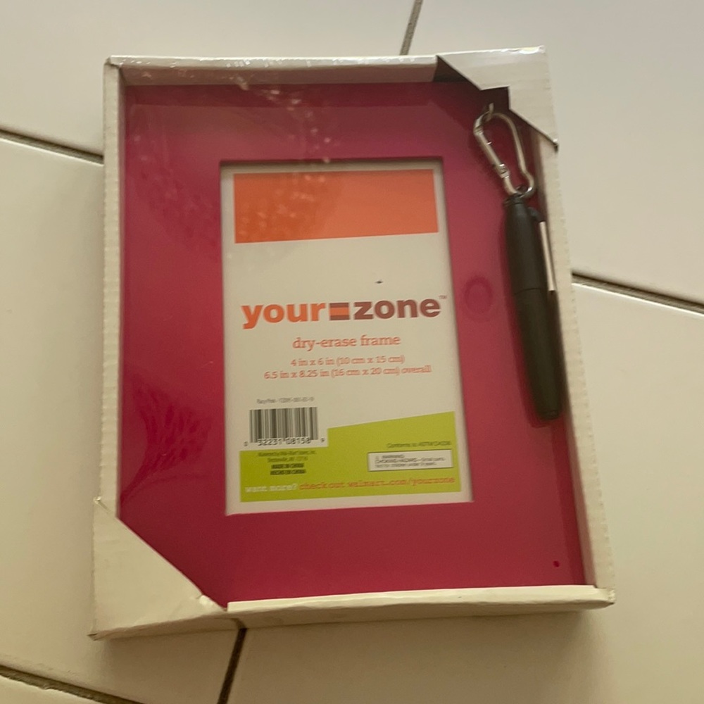 your zone dry erase picture frame 4x6 inches